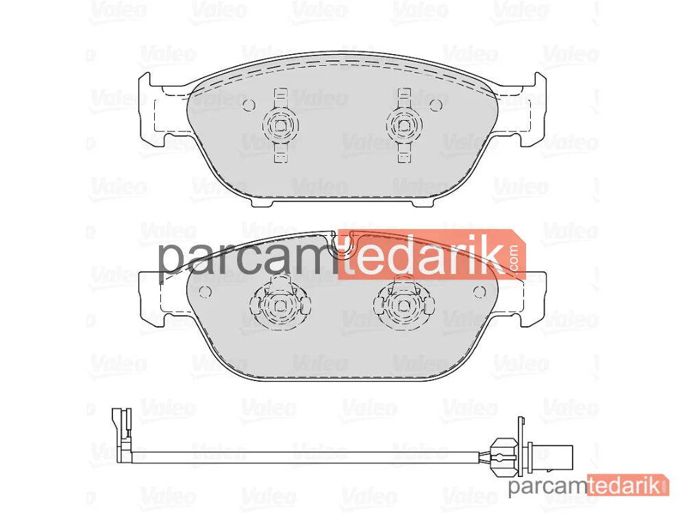VALEO 671773 | Fren Balatası — Audi A7, Audi A6 C7, Audi A8 D4